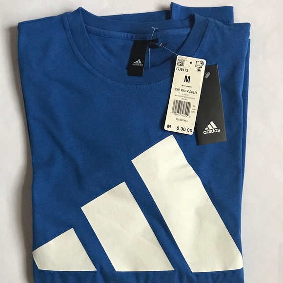 Adidas Men’s The Pack Split T-shirt Blue - Picture 10 of 15